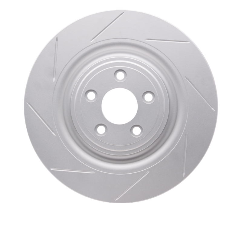 Jaguar XKR Brake Rotor (1) - Rear, Right - R1 Concepts - GEOSPEC Coated Rotor - Slotted - `08-`09